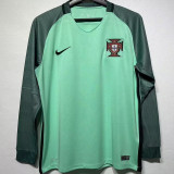 2016 Portugal Away Retro Long Sleeve Soccer Jersey