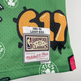 1985/86 Celtics BIRD #33 Green  Retro NBA Jerseys 热压