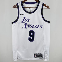2025 Lakers JAMES JR. #9 White City Edition NBA Jerseys 热压
