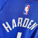 Clippers HARDEN #1 Blue Kids NBA Jersey 热压