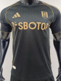 2025/26 Fulham Third Black Player Version Soccer Jersey