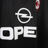 1997/98 AC Milan Away Black Retro Soccer Jersey
