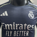 2025/26 RM Away Player Version Long Sleeve Soccer Jersey