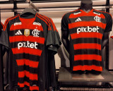 2025/26 Flamengo Home Long Sleeve Soccer Jersey