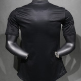 2013 Portugal Away Black Retro Player Version Soccer Jersey