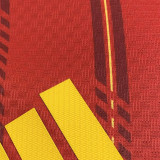 2026/27 Spain Home Red Player Version Long Sleeve Soccer Jersey