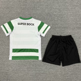 2025/26 Sporting Lisbon Home Kids Soccer Jersey 里斯本