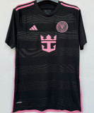 MESSI #10 Inter Miami 1:1 Quality Away Black Fans Jersey 2023/24  胸前新广告 ★★