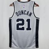 2021 Spurs DUNCAN #21 Grey NBA Jerseys