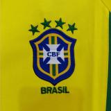 2002 Brazil Home Yellow Retro Soccer Jersey