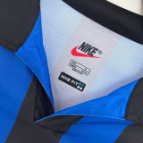 1998/99 In Milan Home Long Sleeve Retro Soccer Jersey