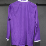 2016/17 RM Purple Away Retro Player Version Long Sleeve Soccer Jersey  球员版