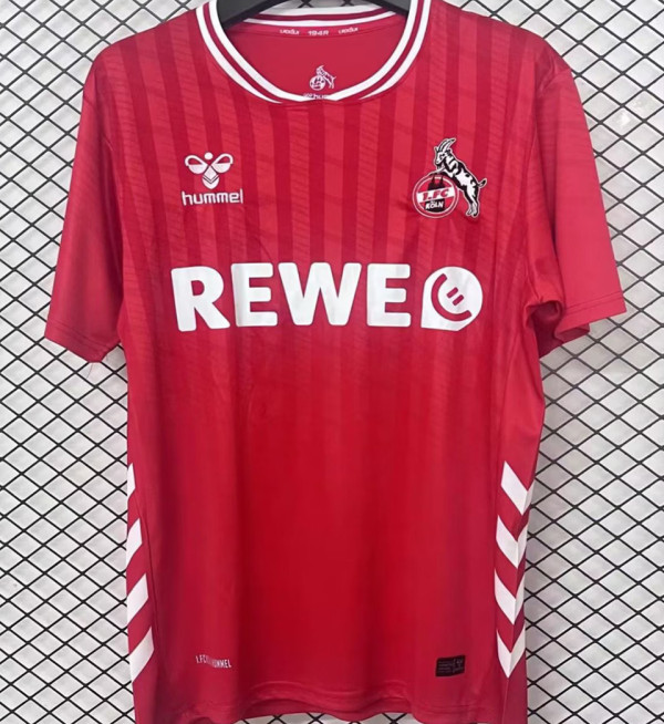 2025/26 1. FC Köln Away Red Fans Soccer Jersey