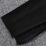 2025 Argentina Black Hoody Zipper Jacket Tracksuit