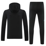 2025 Argentina Black Hoody Zipper Jacket Tracksuit