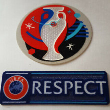 UEFA Euro 2016 + Respect Patch 2016 欧洲杯臂章 + 公平条 (You can buy it alone OR tell us which jersey to print it on. )