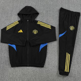 2026 M Utd Black Windbreaker Jacket  （A Set）