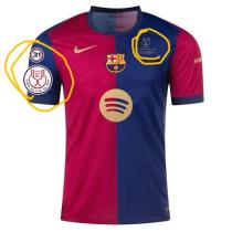 2024/25 BA 1:1 Quality Home Fans Soccer Jersey（Have RFEF 15 + Final Font ）带国王杯章和胸前决赛小字