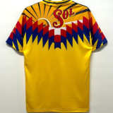 1995 Club America Home Yellow Retro Soccer Jersey