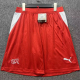 2026/27 Switzerland Home Red Fans Shorts Pants