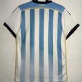 2014 Argentina Home Retro Soccer Jersey