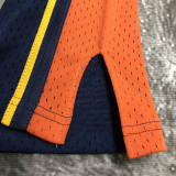 2009/10 Warriors CURRY #30 Purplish Blue Retro NBA Jerseys 热压