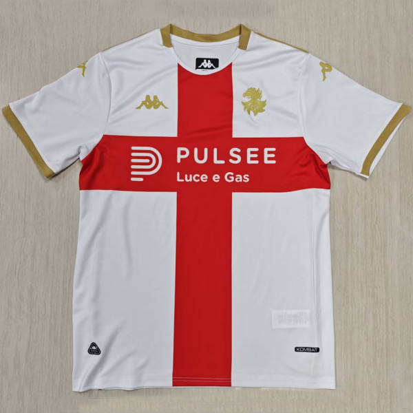 2025/26 Genoa Away White Fans Soccer Jersey   热那亚