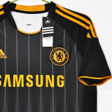 DROGBA #11 CFC Third Black Retro Soccer Jersey 2010/2011  (UCL Font 欧冠字体) ★★