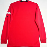 2019/20 M Utd Home Red Retro Long Sleeve Retro Soccer Jersey