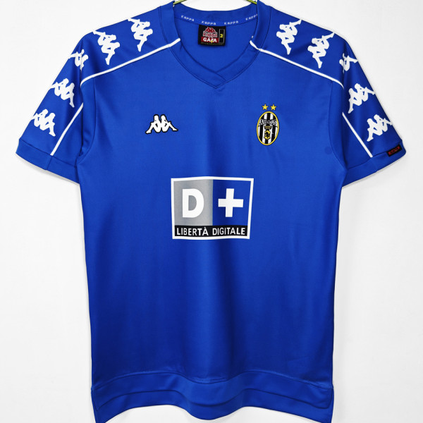 1999/2000 JUV Away Blue Retro Soccer Jersey
