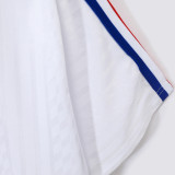 1994 France Away White Retro Soccer Jersey