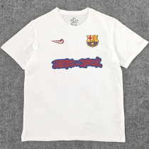 2025/26 BA x Travis Scott White Pure Cotton Jersey 胸前红色字