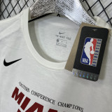2025 Miami HEAT White High Quality Casual T-Shirt 	 T157