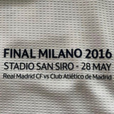 2015/16 RM White Home Retro Player Version Soccer Jersey 球员版