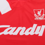 1991/1992 LFC Home Red Retro Kids Soccer Jersey