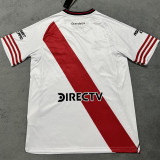 2025/26 River Plate Home White Fans Soccer Jersey 带 新 胸前广告