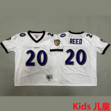 REED #20 Baltimore Ravens Retro Kids NFL Jersey 乌鸦