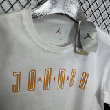 2025 Jordan White High Quality Casual T-Shirt   T174