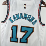 2025 Grizzlies MORANT #17 White NBA Retro Jerseys Hot Pressed