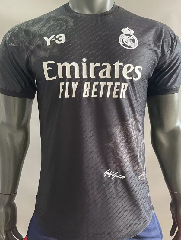 2024/25 RM x Y-3 Black Player Version Soccer Jersey