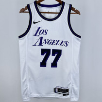 Lakers DONCIC #77 White City Edition NBA Jerseys