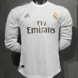 2019/20 RM Home Retro Player Version Long Sleeve Soccer Jersey 球员版