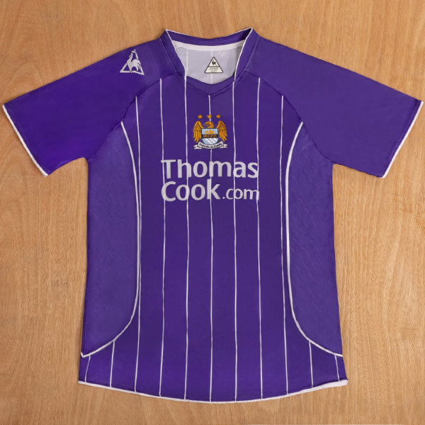 2007/08 Man City Away Purple Retro Jersey