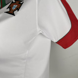 1996/97 Portugal Away White Retro Soccer Jersey
