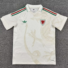 2026/27 Wales Away White Fans Soccer Jersey