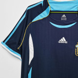 2006 Argentina Away Retro Fans Soccer Jersey