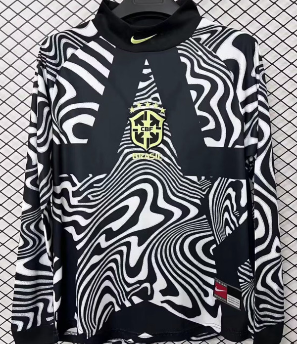 2026/27 Brazil Goalkeeper Long Sleeve Soccer Jersey