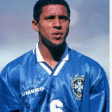 1996 Brazil Away Blue Retro Soccer Jersey