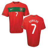 2010 Portugal Home Red Retro Soccer Jersey