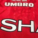 1999/2000 M Utd Home Red Retro Soccer Jersey